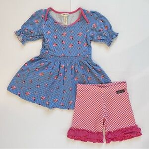 Matilda Jane Shirt & Short Coordinating Set. Size 8. Excellent condition!